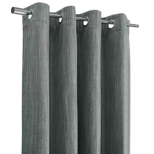 Gray Bryson Textured Curtain Panel, 95 in.