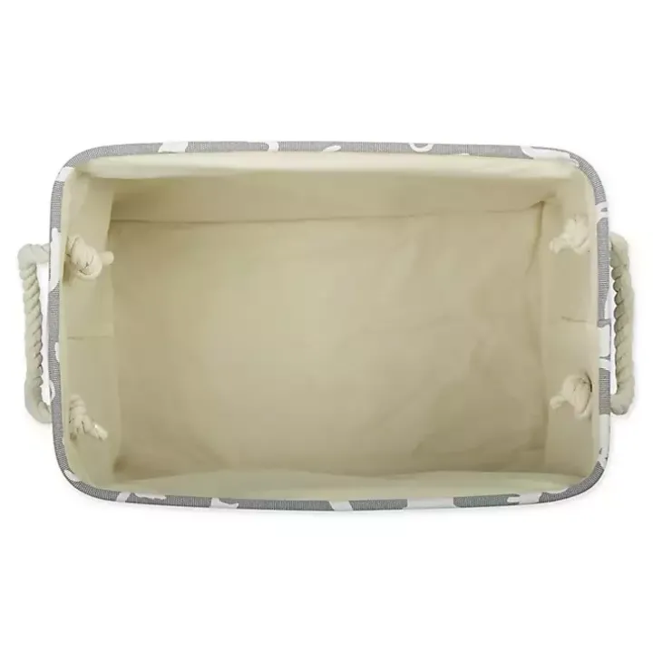 Gray Cats Meow Rectangular Storage Bin, 14 in.