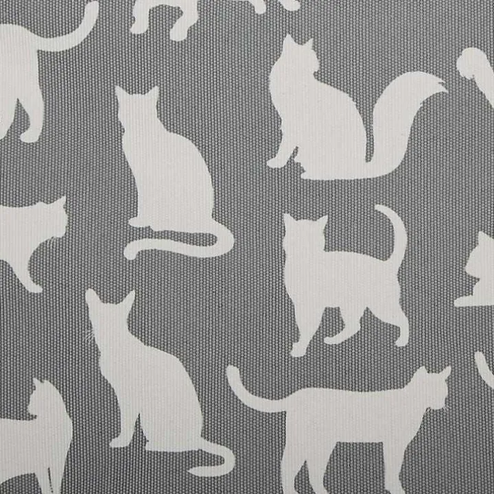 Gray Cats Meow Rectangular Storage Bin, 14 in.