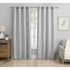 Gray Fans Blackout Curtain Panel Set, 84 in.