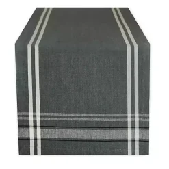 Gray French Chambray Table Runner