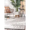 Gray Gretchen Tribal Outdoor Area Rug, 5x8
