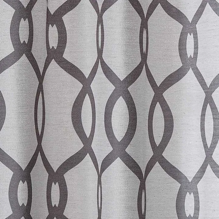 Gray Kenzie Curtain Panel Set, 96 in