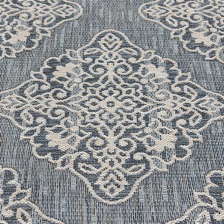 Gray Medallion Devora Indoor/Outdoor Area Rug, 7x9