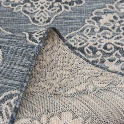 Gray Medallion Devora Indoor/Outdoor Area Rug, 7x9