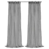 Gray Paloma Curtain Panel, 95 in.