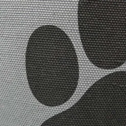 Gray Paw Print Round Basket with Handles