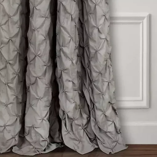 Gray Ravello Pintuck Curtain Panel, 84 in.