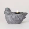 Gray Resin Bird Outdoor Fountain
