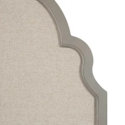 Gray Scalloped Arch Fabric Pinboard