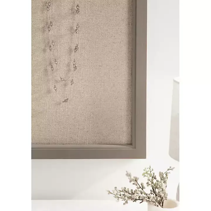 Gray Scalloped Arch Fabric Pinboard