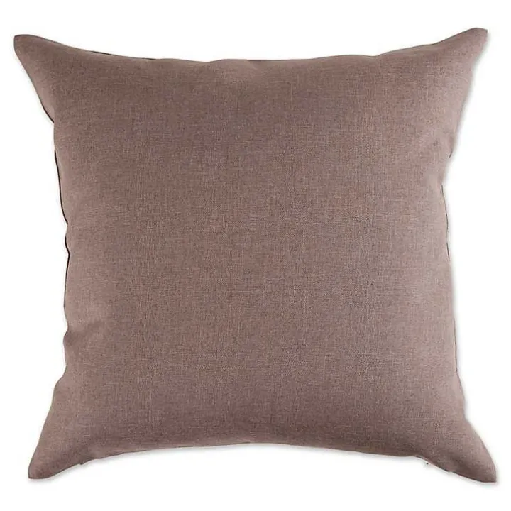 Gray Shimmer Leaves 2-pc. Harvest Pillow Cover Set