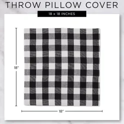 Gray Shimmer Leaves 2-pc. Harvest Pillow Cover Set