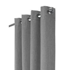 Gray Thatched Blackout Curtain Panel, 108 in.