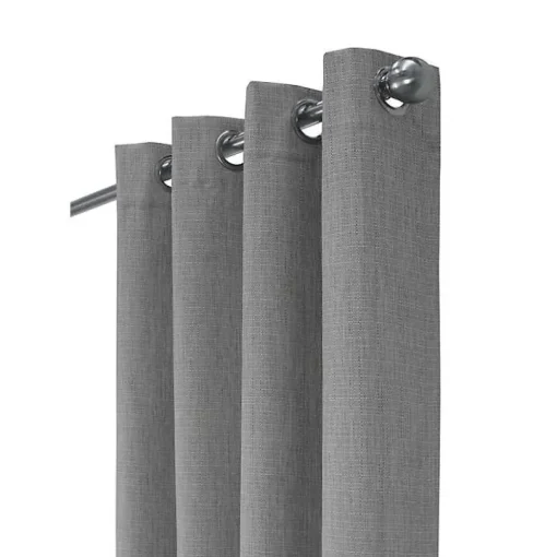 Gray Thatched Blackout Curtain Panel, 108 in.