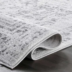 Gray Vintage Distressed Area Rug, 8x12