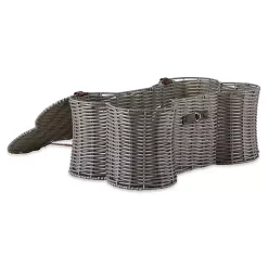 Gray Woven Bone Shaped Basket, 21 in.