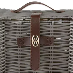 Gray Woven Bone Shaped Basket, 24 in.