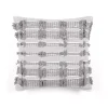 Gray Woven Frill Pillow