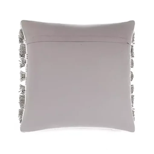 Gray Woven Frill Pillow
