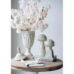 Graywash Artichoke Stoneware Statue