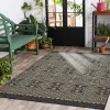 Greek Key Sun Shower Outdoor Area Rug, 7x9