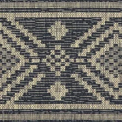 Greek Key Sun Shower Outdoor Area Rug, 7x9