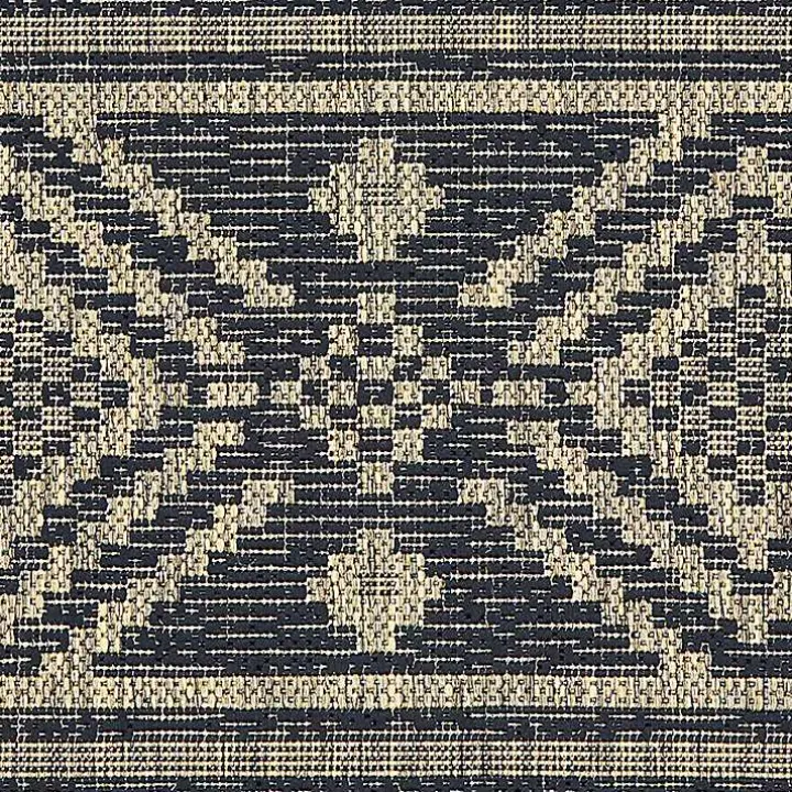 Greek Key Sun Shower Outdoor Area Rug, 7x9