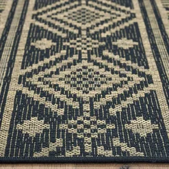 Greek Key Sun Shower Outdoor Area Rug, 7x9