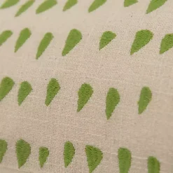 Green and Natural Animal Patterned Lumbar Pillow