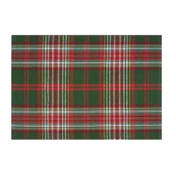 Green and Red Axel Plaid Placemats, Set of 6
