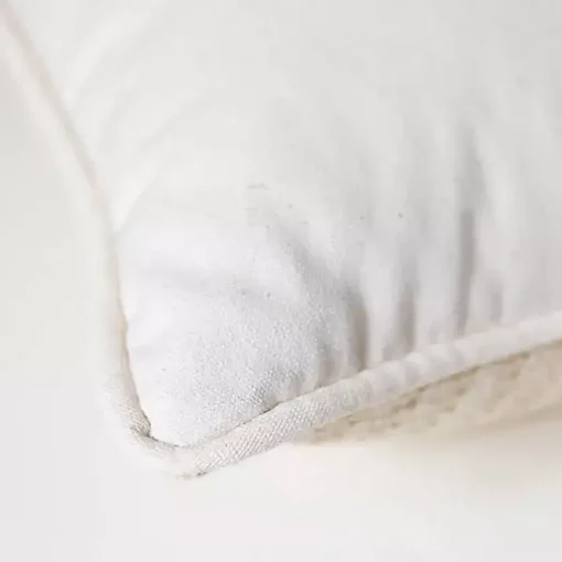 Green Cross-Stitch Woven Pillow