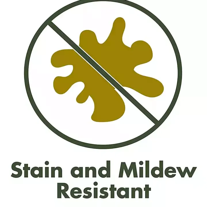 Green French Edge Outdoor Wicker Settee Cushion