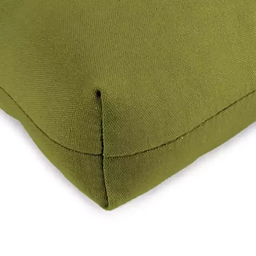 Green French Edge 3-pc. Outdoor Wicker Cushion Set