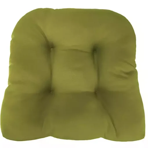Green French Edge 3-pc. Outdoor Wicker Cushion Set
