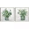 Green Garden 2-pc. Framed Canvas Art Print Set