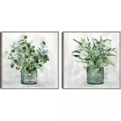 Green Garden 2-pc. Framed Canvas Art Print Set