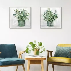Green Garden 2-pc. Framed Canvas Art Print Set