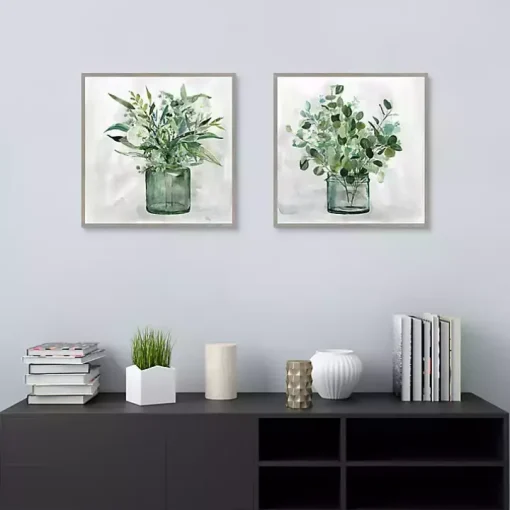 Green Garden 2-pc. Framed Canvas Art Print Set