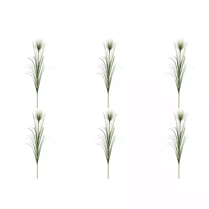 Green Grass Spray Stems, Set of 6