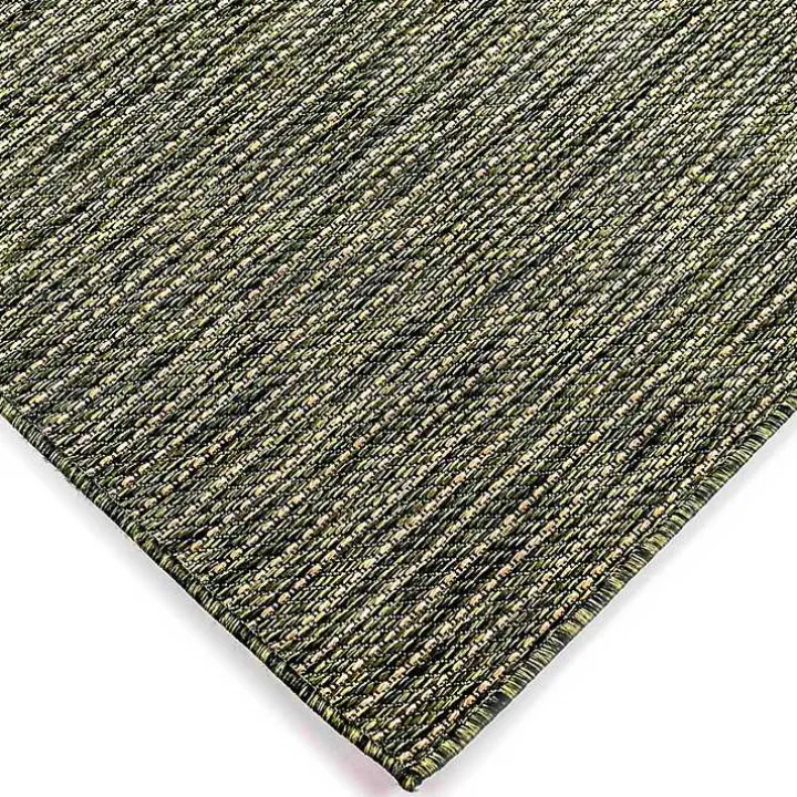 Green Intertwined Santal Outdoor Area Rug, 6x9