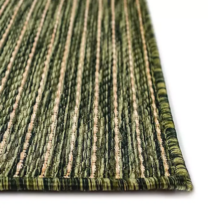 Green Intertwined Santal Outdoor Area Rug, 6x9
