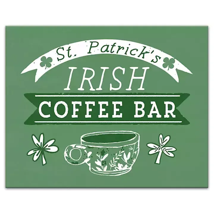 Green Irish Coffee Bar Canvas Art Print