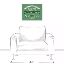 Green Irish Coffee Bar Canvas Art Print