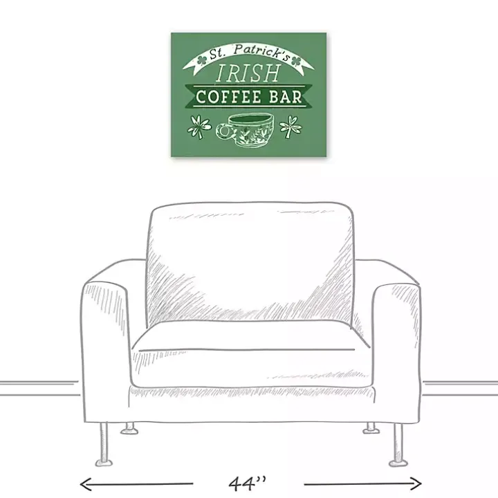 Green Irish Coffee Bar Canvas Art Print