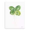 Green Lucky Clover Canvas Art Print