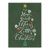 Green Merry Little Christmas Christmas Wall Plaque