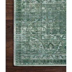 Green Mist Tribal Medallion Outdoor Rug, 6x9