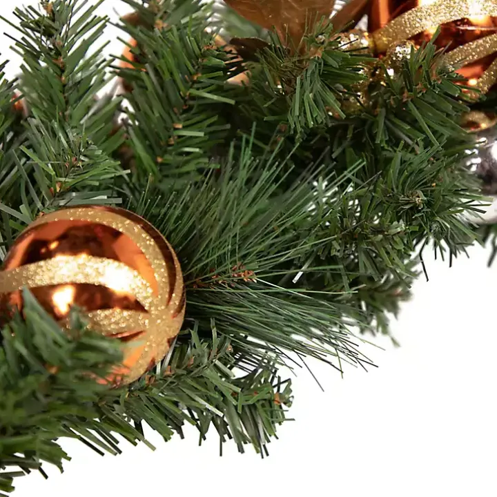 Green Pine with Ornaments Garland