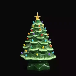Green Pre-lit Nostalgic Christmas Tree, 14 in.